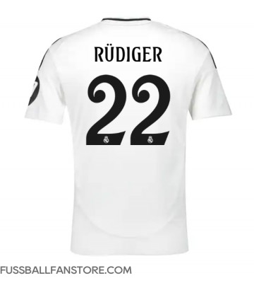 Real Madrid Antonio Rudiger #22 Replik Heimtrikot 2024-25 Kurzarm